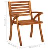 vidaXL 7-teiliges Garten-Ess-Set 150 x 90 cm Massivholz Akazie