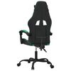 vidaXL Gaming-Stuhl Schwarz und Gr&uuml;n Kunstleder
