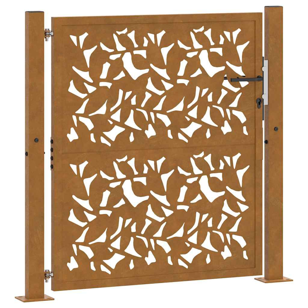 Gartentor Aus Aluminium – 100x158 Cm, Schwarz, Pulverbeschichtet, Mit Schloss & Griff, Witterungsbeständig & Stabil