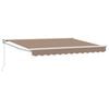 vidaXL Manuelle Markise 4 x 2 m Taupe 100% Polyester