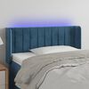vidaXL LED Kopfteil Dunkelblau 93x16x78/88 cm Samt