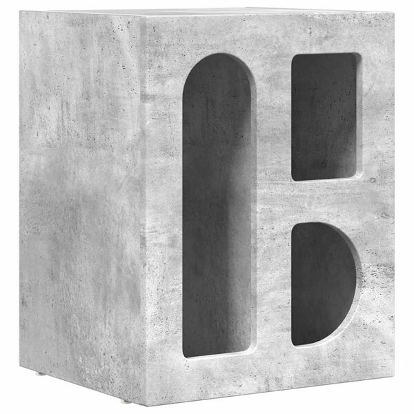 vidaXL Nachttisch Beton Grau 40 x 35 x 50 cm Holzwerkstoff