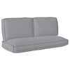 vidaXL Kissenset 3 pcs Grau Oxford-Stoff