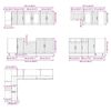 vidaXL 11-tlg. K&uuml;chenschrank-Set Lucca Schwarz Holzwerkstoff