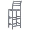 vidaXL 5-tlg. Garten-Bar-Set Grau Massivholz Akazie