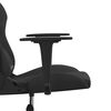 vidaXL Gaming-Stuhl mit Massagefunktion Schwarz Stoff