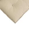 vidaXL R&uuml;ckenkissen Creme 80 x 19 x 50 cm Stoff