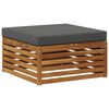 vidaXL Outdoor-Fu&szlig;hocker Massivholz Akazie Natur