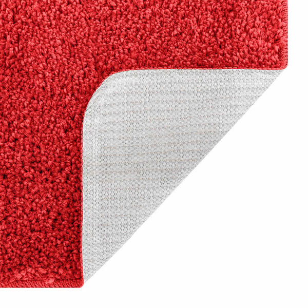 vidaXL Rutschfeste Badmatte Rot 60 x 90 cm PP