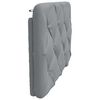 vidaXL Kopfteil-Kissen Hellgrau 80 cm Stoff