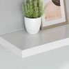 vidaXL Schweberegale 4 Stk. Wei&szlig; 60x23,5x3,8 cm MDF