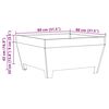 vidaXL Feuerstelle Braun 80 x 80 x 43 cm Wetterfeststahl