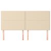 vidaXL Kopfteil Creme 180x5x118/128 cm Stoff