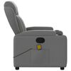 vidaXL Massage-Relaxsessel, Stoff, Dunkelgrau