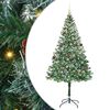 vidaXL K&uuml;nstlicher Weihnachtsbaum Gr&uuml;n 180 cm PVC und Stahl
