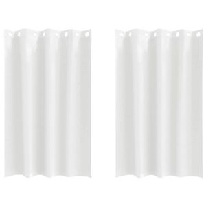 vidaXL Verdunkelungs-Vorh&auml;nge mit Ringen 2 stk. Reinwei&szlig; 175 x 140 cm