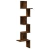 vidaXL Wand-Eckregal R&auml;uchereiche 32x32x127,5 cm Holzwerkstoff