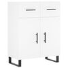 vidaXL Highboard Wei&szlig; 69,5x34x180 cm Holzwerkstoff