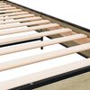 vidaXL Bettgestell Sonoma-Eiche 90x200 cm Holzwerkstoff und Metall