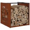 vidaXL Brennholzregal 40x40x40 cm Wetterfester Stahl