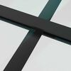 vidaXL Schiebet&uuml;r mit Beschlag 90x205 cm ESG-Glas & Aluminium