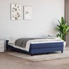 vidaXL Boxspringbett mit Matratze Blau 160x200 cm Stoff