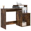 vidaXL Schreibtisch mit Regal Ger&auml;ucherte Eiche 120,5 x 44 x 88,5 cm