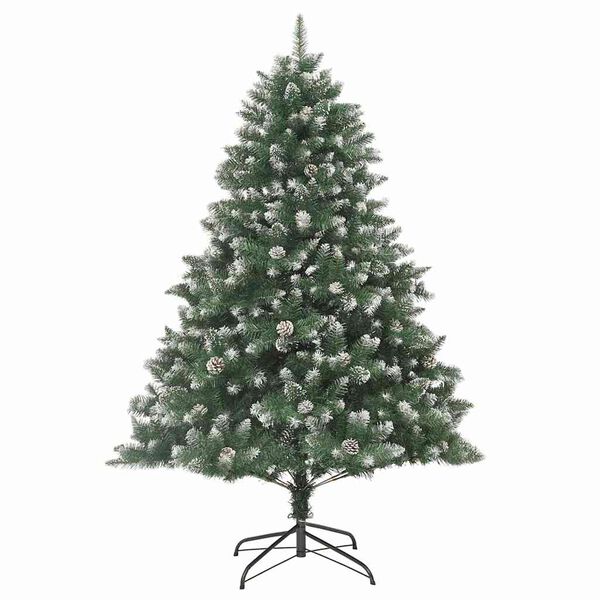 vidaXL K&uuml;nstlicher Weihnachtsbaum mit 300 LEDs mit St&auml;nder Gr&uuml;n 240 cm