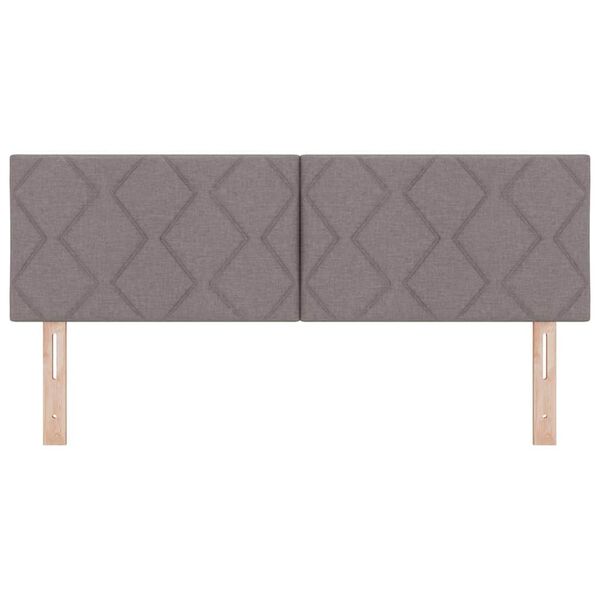 vidaXL Stoffkopfteil mit Kopfteil Taupe 144 cm Stoff