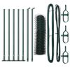 vidaXL Zaunpfosten Gr&uuml;n 10 x 0,8 m (36 mm Mesh) Stahl und PVC