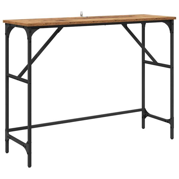 vidaXL Konsolentisch Altholz 100 x 32 x 75 cm Holzwerkstoff