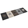 vidaXL K&uuml;chenbodenmatte Waschbar Stern 45x150 cm