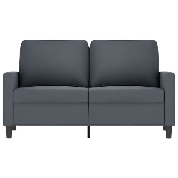 vidaXL 2-Sitzer-Sofa Dunkelgrau 120 cm Samt