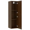 vidaXL TV-Wandschr&auml;nke 2 Stk. Braun Eichen-Optik 30,5x30x110 cm