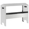 vidaXL Futtertr&ouml;ge f&uuml;r Nutztiere Silber 79 x 35 x 62 cm 15 kg