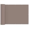 vidaXL Balkon Sichtschutz 150 x 800 cm Stoff mit PU-Beschichtung Taupe