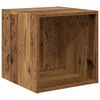 vidaXL TV-Schrankset Wandmontiert 4 pcs Altholz Holzwerkstoff