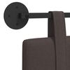 vidaXL H&auml;ngevorderseite Wandmontiert Dunkelbraun 150 x 55 x 5 cm Stoff