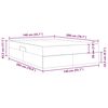 vidaXL Aufbewahrungsbett mit Matratze Dunkelblau 140 x 200 cm Samt