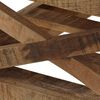 vidaXL Couchtisch mit R&auml;dern Massivholz Mango 110x50x37 cm