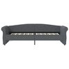 vidaXL Tagesbett mit Matratze USB Dunkelgrau Stoff 90x200 cm