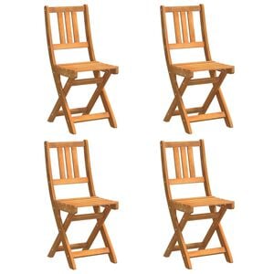 vidaXL Gartenstuhl 4 pcs &Ouml;l-Natur 40 x 42 x 85 cm Massivholz Akazie