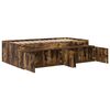 vidaXL Bettrahmen Ger&auml;ucherte Eiche 70 x 190 cm Holzwerkstoff