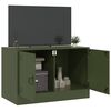 vidaXL TV-Schrank Olivgr&uuml;n 67x39x44 cm Stahl