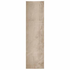 vidaXL Mittlerer Flor weicher und waschbarer Teppich HUARTE Sand