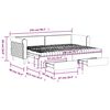 vidaXL Tagesbett Ausziehbar mit Schubladen Dunkelgr&uuml;n 80x200 cm Samt