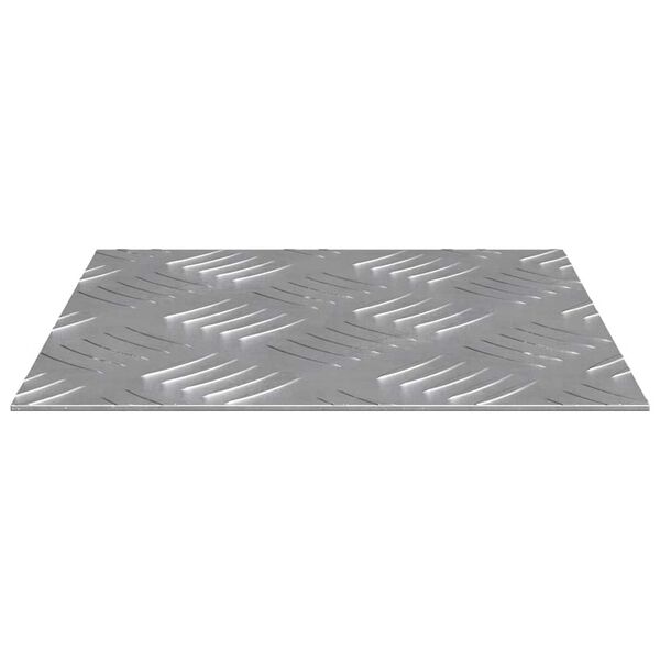 vidaXL Treppe Tritt Quadratisch 2 pcs Silber 20 x 20 cm Aluminium