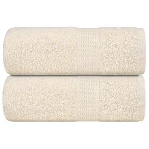 vidaXL Wascht&uuml;cher FROGN 2 Stk. Creme 30x30 cm 360 g/m&sup2;