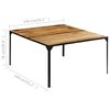 vidaXL Esstisch 140x140x76 cm Massivholz Mango