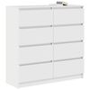 vidaXL Sideboard Wei&szlig; 100x35x99 cm Holzwerkstoff